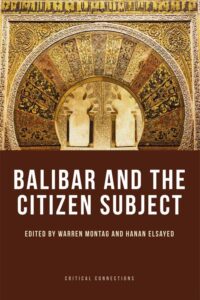 The book cover of Balibar and the Citizen Subject